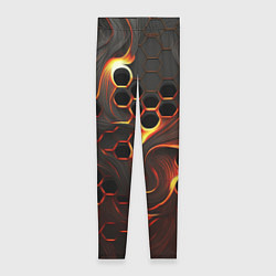 Леггинсы женские Огненная сетка, цвет: 3D-принт