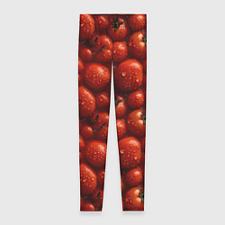 Леггинсы женские Сочная текстура из томатов, цвет: 3D-принт