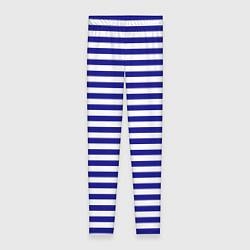 Леггинсы женские Тельняшка синяя ВМФ, цвет: 3D-принт