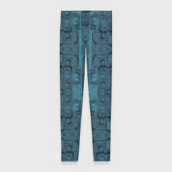 Леггинсы женские Паттерн микросхема, цвет: 3D-принт