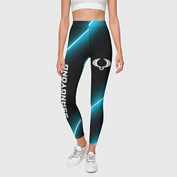 Леггинсы женские SsangYong неоновые лампы, цвет: 3D-принт — фото 2