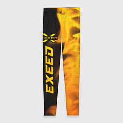 Женские легинсы Exeed - gold gradient: по-вертикали