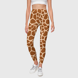Леггинсы женские Шкура Жирафа - Giraffe, цвет: 3D-принт — фото 2