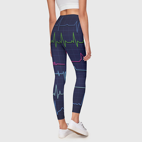 Женские легинсы Color pulse / 3D-принт – фото 4