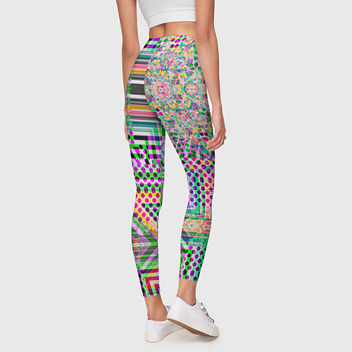 Женские легинсы Геометрическая абстракция ультра / 3D-принт – фото 4