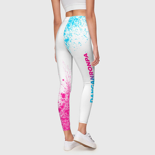 Женские легинсы Danganronpa neon gradient style: надпись, символ / 3D-принт – фото 4