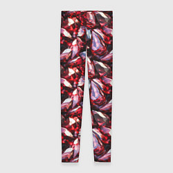 Леггинсы женские Рубиновый паттерн, цвет: 3D-принт