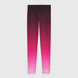 Женские легинсы Розово-малиновый градиент