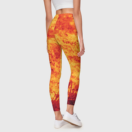 Женские легинсы Осенний пожар / 3D-принт – фото 4
