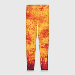 Леггинсы женские Осенний пожар, цвет: 3D-принт