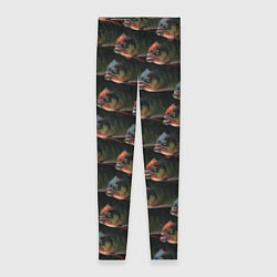 Леггинсы женские Зубастые рыбы, цвет: 3D-принт