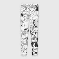 Леггинсы женские Дэнджи - Человек бензопила, цвет: 3D-принт