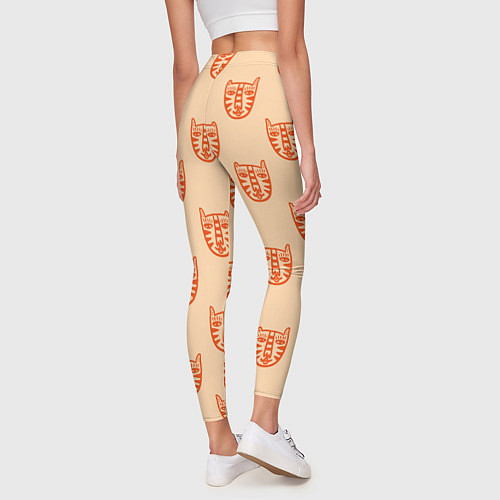 Женские легинсы Drawn Tiger / 3D-принт – фото 4