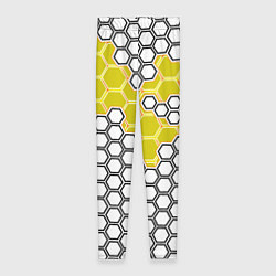 Леггинсы женские Жёлтая энерго-броня из шестиугольников, цвет: 3D-принт