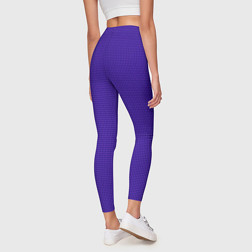 Женские легинсы Текстура фиолетового холста / 3D-принт – фото 4