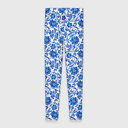 Женские легинсы Гжель классика