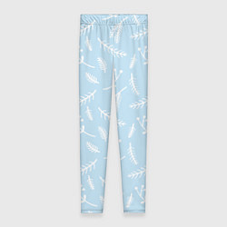 Леггинсы женские Нежный новогодний узор, цвет: 3D-принт