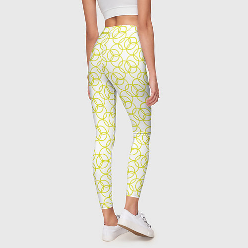 Женские легинсы Круговой узор / 3D-принт – фото 4