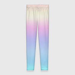 Женские легинсы Светлый голографический градиент