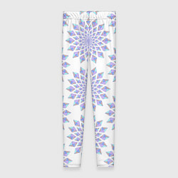 Женские легинсы Криптовалюта Эфириум паттерн по кругу на белом