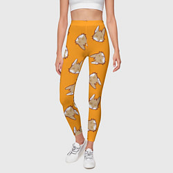 Леггинсы женские Тибетская лиса-пофигистка, цвет: 3D-принт — фото 2