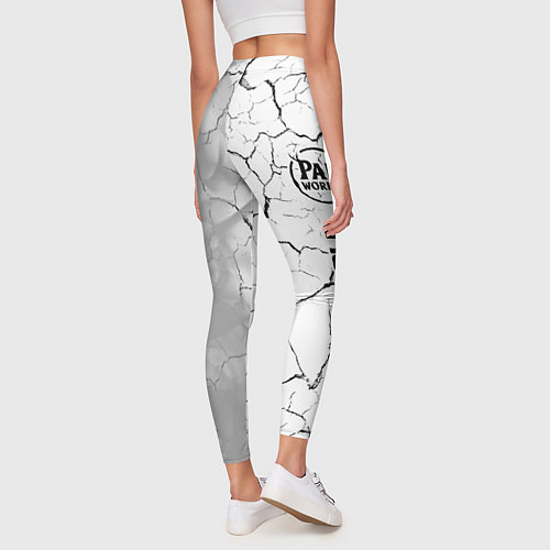 Женские легинсы Palworld glitch на светлом фоне по-вертикали / 3D-принт – фото 4