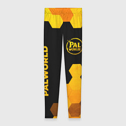 Леггинсы женские Palworld - gold gradient вертикально, цвет: 3D-принт
