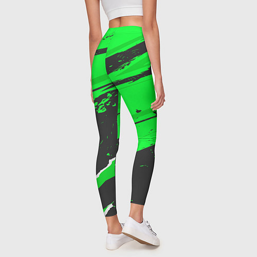 Женские легинсы Valencia sport green / 3D-принт – фото 4
