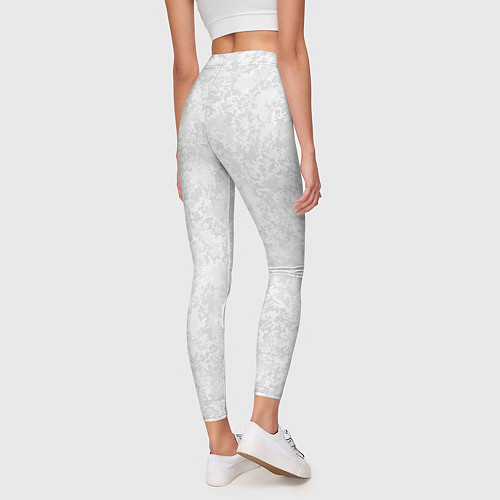 Женские легинсы Светло-серый текстура / 3D-принт – фото 4