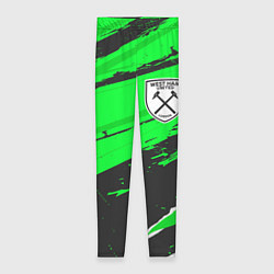 Леггинсы женские West Ham sport green, цвет: 3D-принт