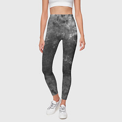 Леггинсы женские Абстракция - серая шкура, цвет: 3D-принт — фото 2
