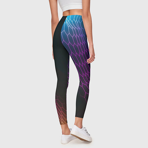 Женские легинсы Sporting футбольная сетка / 3D-принт – фото 4