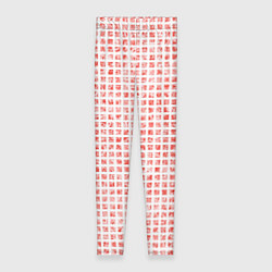 Леггинсы женские Паттерн маленькая красная мозаичная плитка, цвет: 3D-принт