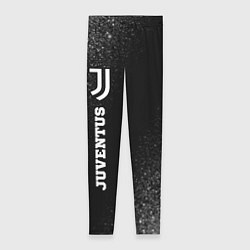 Женские легинсы Juventus sport на темном фоне по-вертикали