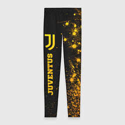 Женские легинсы Juventus - gold gradient по-вертикали