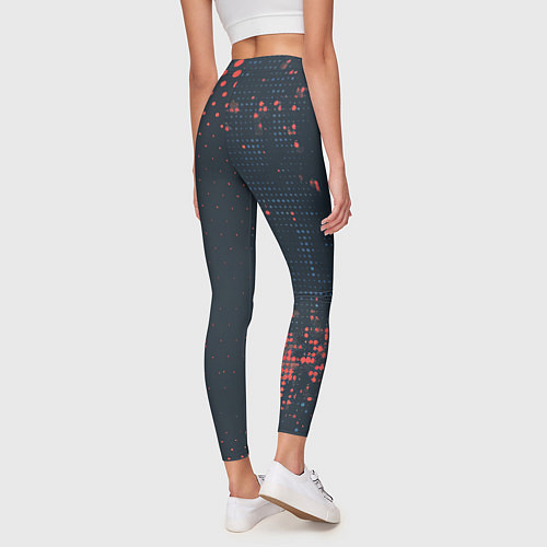 Женские легинсы Брызги краски на стену / 3D-принт – фото 4
