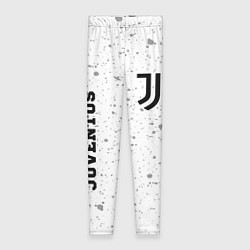 Леггинсы женские Juventus sport на светлом фоне вертикально, цвет: 3D-принт