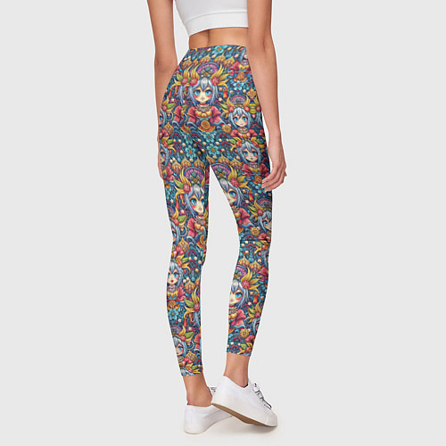 Женские легинсы Аниме персонаж паттерн / 3D-принт – фото 4
