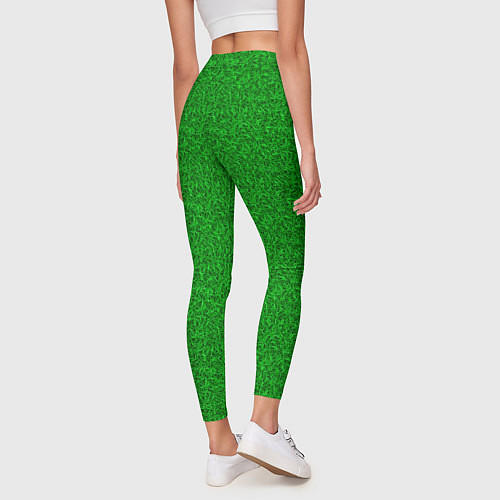 Женские легинсы Зеленая трава узор / 3D-принт – фото 4