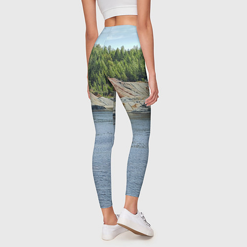 Женские легинсы Троицко-байновское месторождение глины / 3D-принт – фото 4