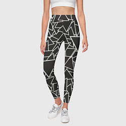 Леггинсы женские Черный треугольник, цвет: 3D-принт — фото 2
