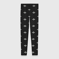 Женские легинсы Логотип ВДВ на черном фоне