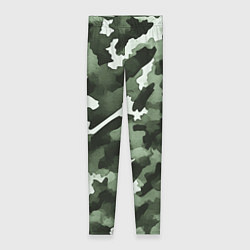 Женские легинсы Армейский зелёный камуфляж