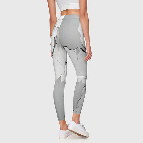 Женские легинсы Растрескавшийся бетон / 3D-принт – фото 4