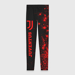 Леггинсы женские Juventus - red gradient по-вертикали, цвет: 3D-принт