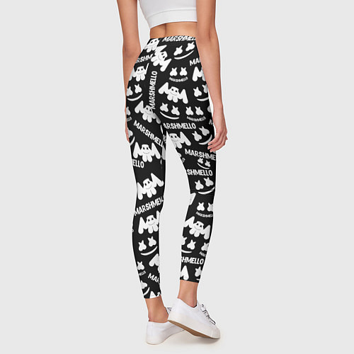 Женские легинсы Marshmello pattern music / 3D-принт – фото 4