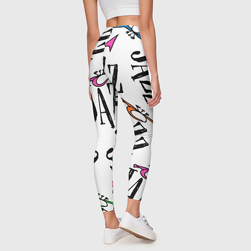 Женские легинсы Just jazz in color / 3D-принт – фото 4