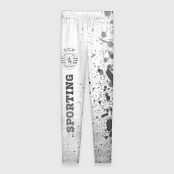 Леггинсы женские Sporting - white gradient по-вертикали, цвет: 3D-принт