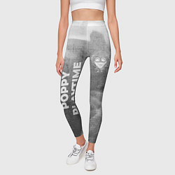 Леггинсы женские Poppy Playtime - grey gradient вертикально, цвет: 3D-принт — фото 2