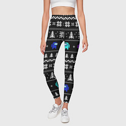 Леггинсы женские Ornament - Among Us new year, цвет: 3D-принт — фото 2